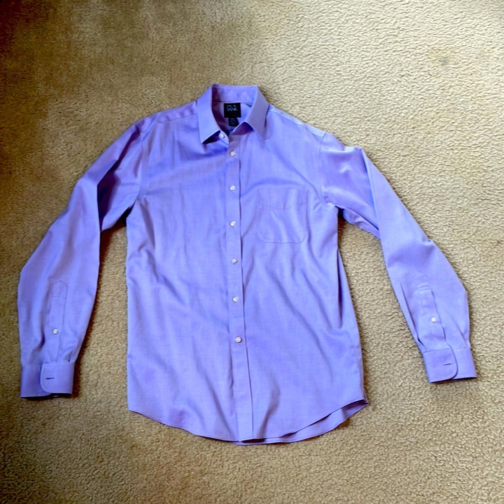 Mens purple dress button up shirt.